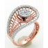 Designer Ring with Certified Diamonds In 14K Gold - LR2719P